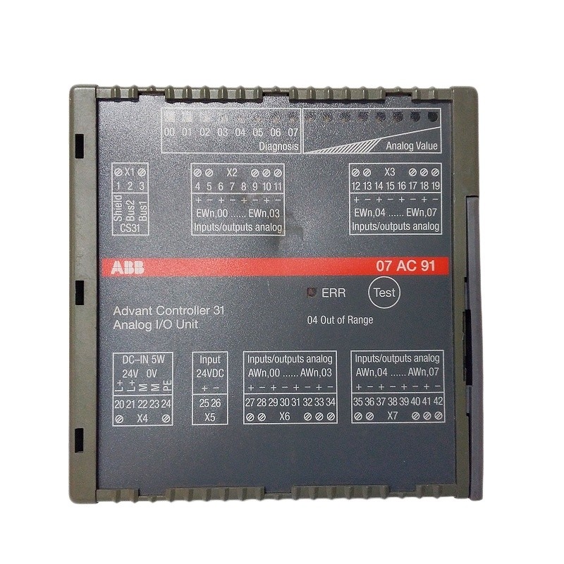 ABB 07AC91 GJR5252300R0101 analog I/O module2